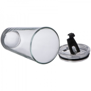 Logotrade promotional giveaway image of: Glass mug with lid WATTENSCHEID 400 ml
