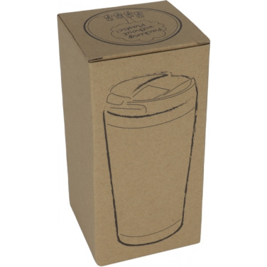 Logo trade corporate gifts image of: Stainless steel mug BAMBOOGARDEN 400 ml