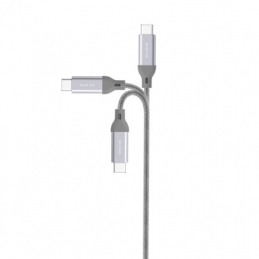 Logotrade promotional items photo of: Nylon data transfer cable LK30 Type - C Quick Charge 3.0