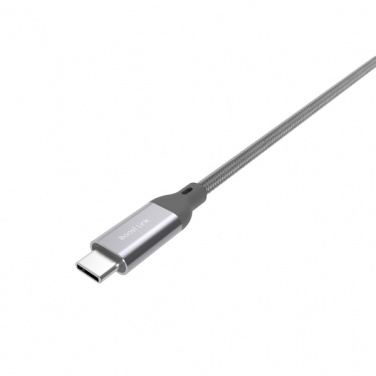 Logo trade promotional items image of: Nylon data transfer cable LK30 Type - C Quick Charge 3.0