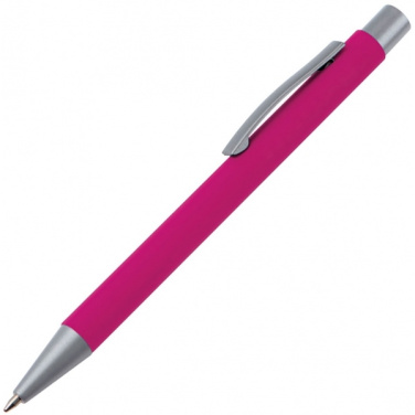 Logo trade corporate gift photo of: Metal ballpen soft touch ABU DHABI