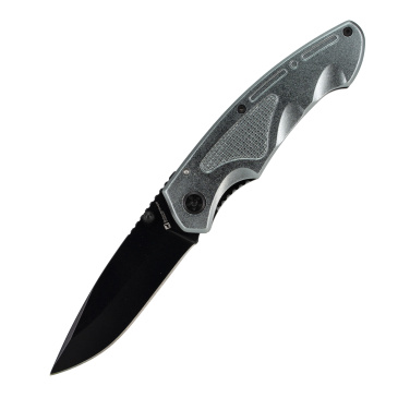 Logo trade promotional giveaways image of: Pocket knife MATRIX Schwarzwolf