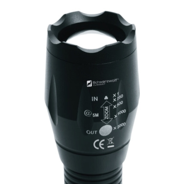 Logo trade corporate gifts picture of: Flashlight ANTELAO Schwarzwolf