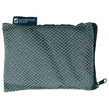 Logo trade promotional merchandise image of: Towel MALAREN Schwarzwolf