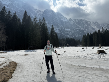 Logo trade corporate gifts image of: Trekking poles DENALI Schwarzwolf