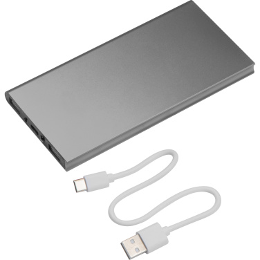 Logo trade promotional merchandise image of: Power bank 8 000 mAh WOLFSBERG