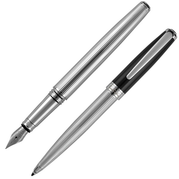Logo trade corporate gifts image of: Writing set ballpoint pen & fountain pen CHRISTOPHE Pierre Cardin