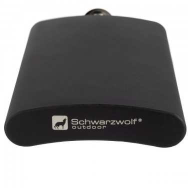 Logo trade promotional products picture of: Hip flask MADONIE Schwarzwolf