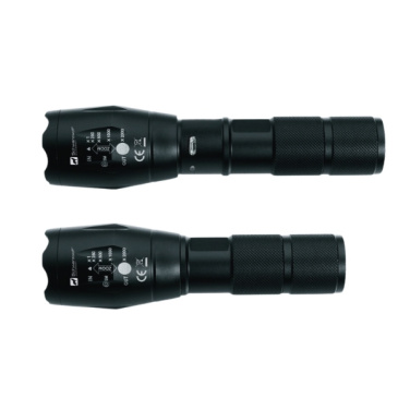 Logo trade advertising products picture of: Flashlight DELGADA Schwarzwolf