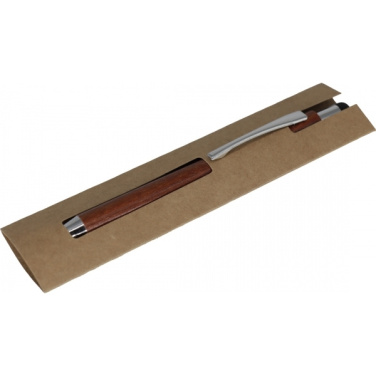 Logo trade promotional items image of: Wooden ballpen BILZEN