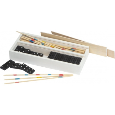 Logo trade advertising product photo of: Mikado and Domino Game FOLIGNO