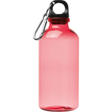 Logo trade promotional giveaways image of: Recycled PRT bottle MECHELEN 400 ml