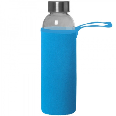 Logo trade promotional giveaways image of: Glass bottle KLAGENFURT 500 ml