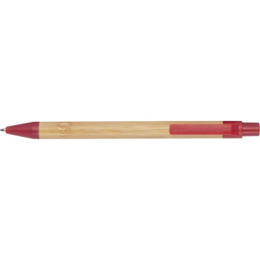 Logotrade corporate gift image of: Wheatstraw and bamboo ballpen HALLE