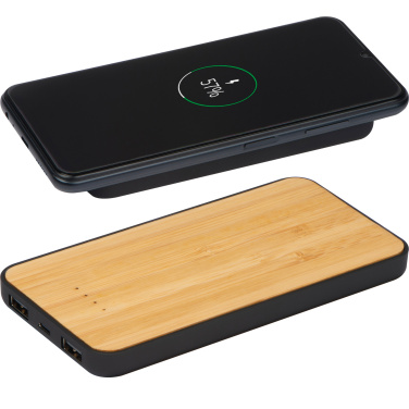 Logotrade promotional item image of: Wireless charger and powerbank 8000 mAh MILAN