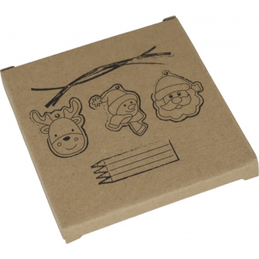 Logotrade promotional giveaways photo of: Christmas tree tag painting set DRESDEN