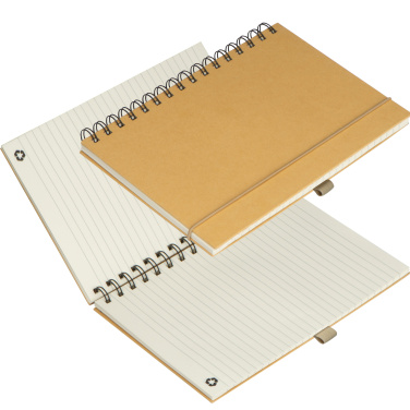 Logo trade corporate gifts picture of: Cardboard notebook SILKEBORG
