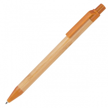 Logo trade promotional item photo of: Wheatstraw and bamboo ballpen HALLE