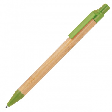 Logo trade promotional merchandise photo of: Wheatstraw and bamboo ballpen HALLE