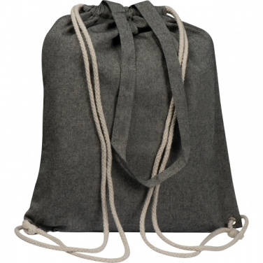Logo trade business gifts image of: Recycled cotton bag ADDISON