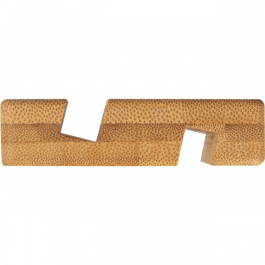 Logo trade promotional gifts image of: Bamboo smartphone holder SAN SEBASTIAN