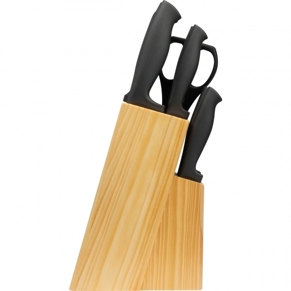 Logo trade business gift photo of: Knife block BERLIN
