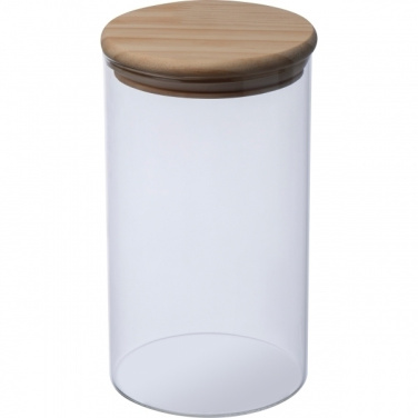 Logo trade promotional product photo of: Borosilicate container ONTARIO 1000 ml