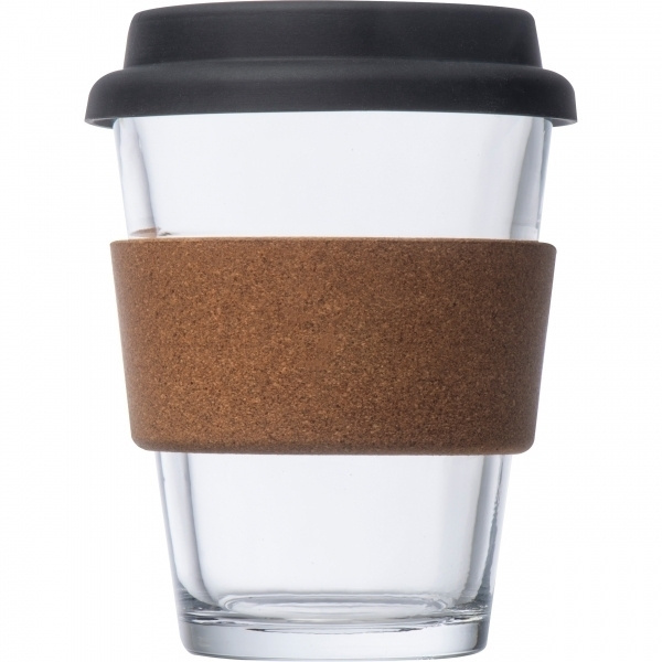 Logotrade promotional products photo of: Glass drinking cup WROCŁAW 350ml