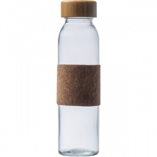 Logo trade promotional merchandise image of: Glass bottle SKOPJE 500 ml