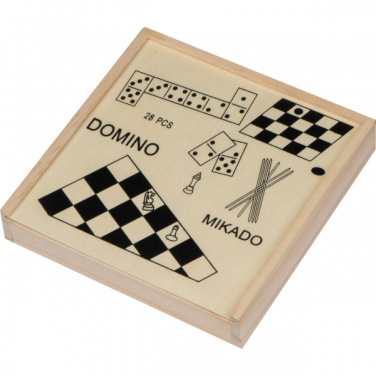 Logo trade advertising products image of: Wooden game collection RIGA