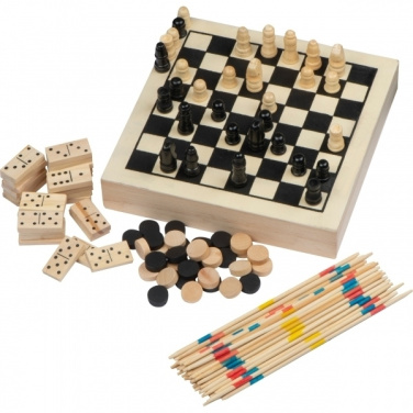 Logo trade promotional products picture of: Wooden game collection RIGA