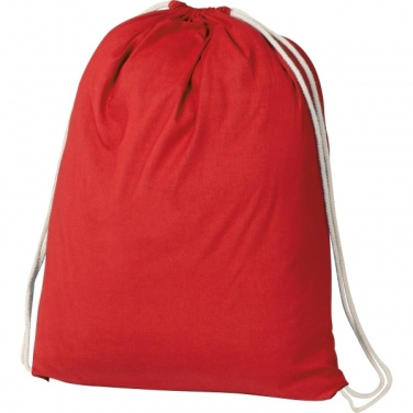 Logo trade promotional products image of: Cotton gym bag BUDAPEST