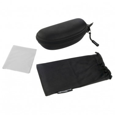 Logo trade promotional merchandise image of: Case for sunglasses ARKANSAS Schwarzwolf