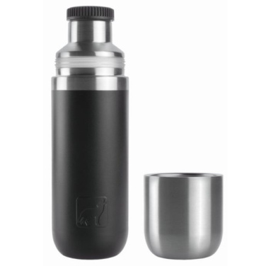 Logotrade promotional product picture of: Vacuum bottle DINARA Schwarzwolf