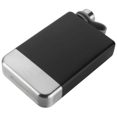 Logotrade promotional items photo of: Hip flask set TAHAT Schwarzwolf