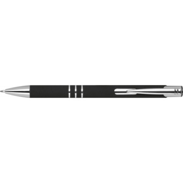 Logo trade promotional gifts image of: Semi gel pen soft touch DUNMORE