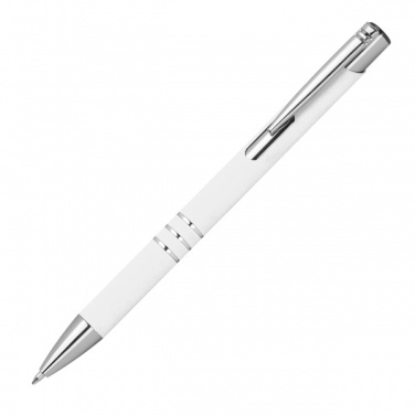 Logo trade promotional merchandise photo of: Semi gel pen soft touch DUNMORE