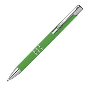 Logo trade advertising products image of: Semi gel pen soft touch DUNMORE