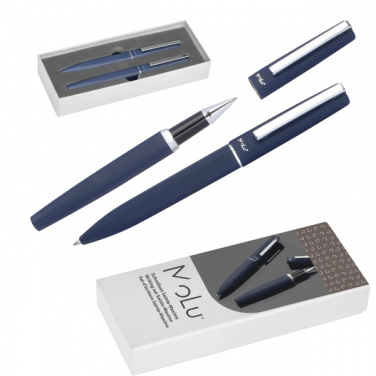 Logo trade promotional items picture of: Writing set soft touch SAINTE MAXIME MoLu
