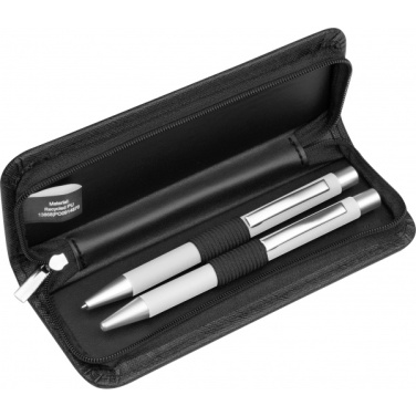 Logo trade promotional gifts image of: Writing set soft touch Uppsala