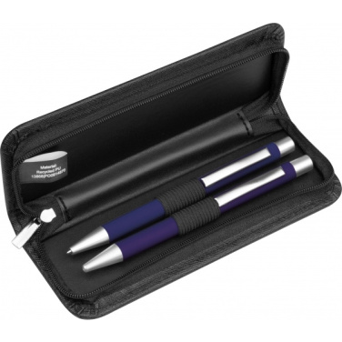 Logotrade promotional gift picture of: Writing set soft touch Uppsala