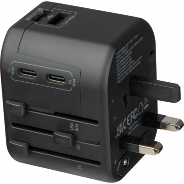 Logo trade promotional gifts picture of: Travel Adapter Maracena