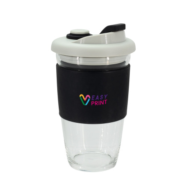 Logo trade promotional items picture of: Glass coffee cup 424 ml