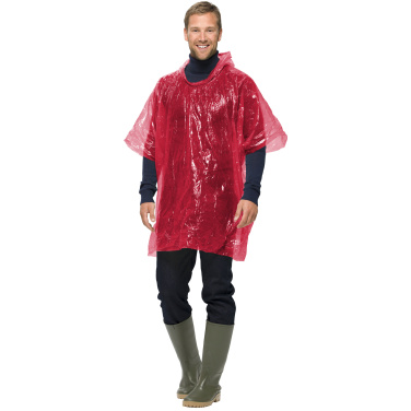 Logo trade promotional gift photo of: Xina rain poncho in storage ball with keychain