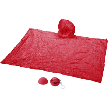 Logotrade promotional product picture of: Xina rain poncho in storage ball with keychain