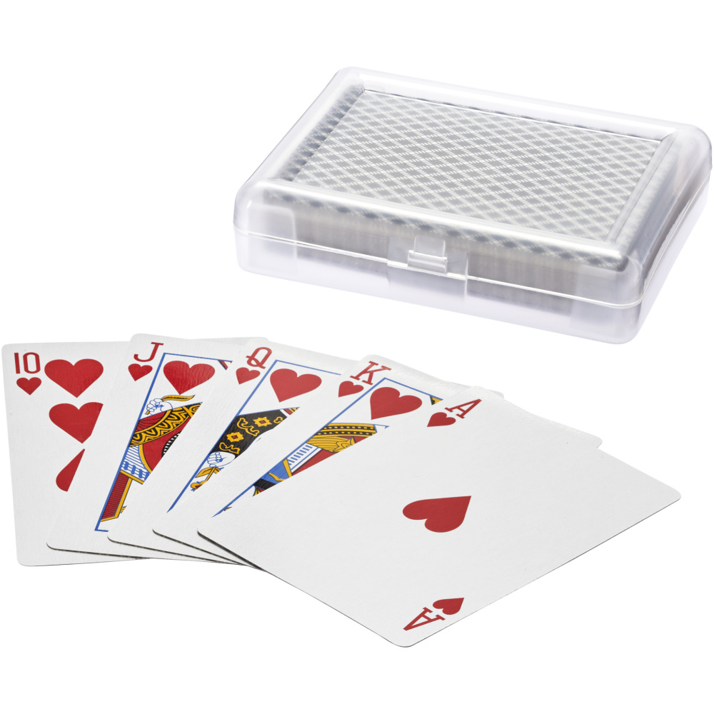 Logo trade promotional items image of: Reno playing cards set in case
