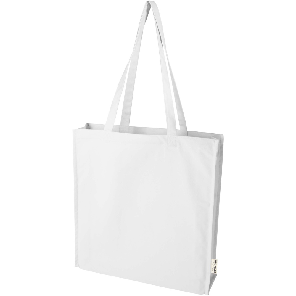 Logotrade promotional giveaways photo of: Florida 270 g/m² GRS recycled gusset tote bag 14L