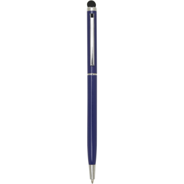Logo trade promotional giveaways image of: Ore aluminium ballpoint pen with stylus