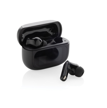 Logo trade corporate gift photo of: Airtune RCS recycled plastic ANC earbuds with touch screen