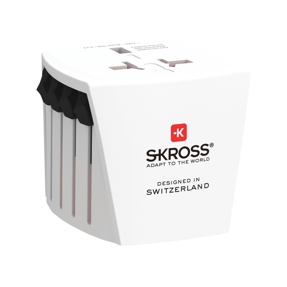 Logo trade promotional giveaways image of: SKROSS World Travel Adapter MUV Micro